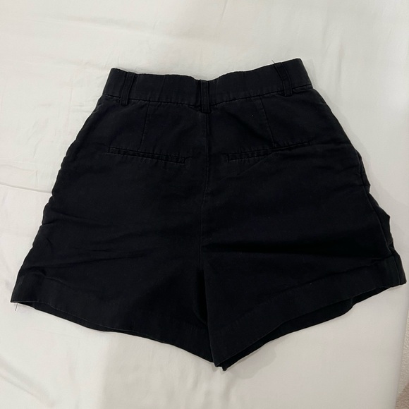 ZARA High-Rise Linen Blend Shorts - Picture 7 of 7